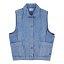 Sisters Department,Waistcoat | Washed blue